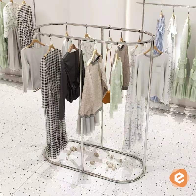 Floor-Standing Clothing Hanger Display Rack | Clothe Store Mall Shop ...