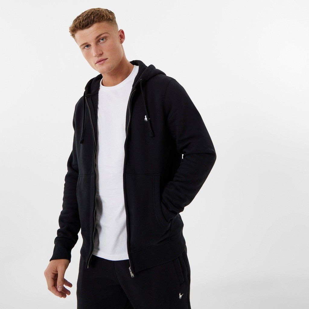 Jack wills black hoodie mens sale
