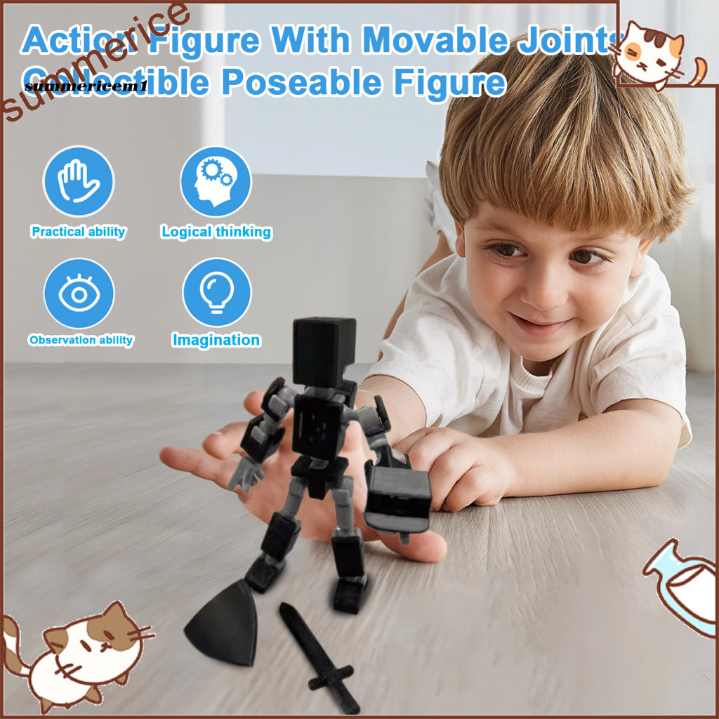 【Ready stock】 Action Figure with Movable Joints Sketching and Painting Action Figure Flexible 3d