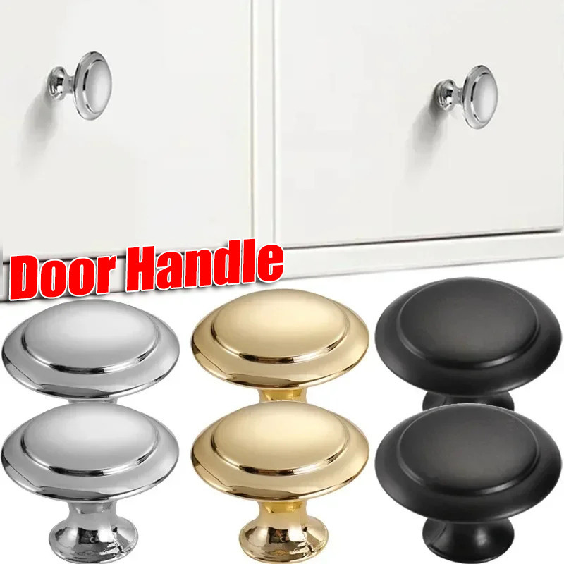 Antique Brass Hardware Cabinet Round Shape Door Handle Cabinet Pulls Drawer Knob