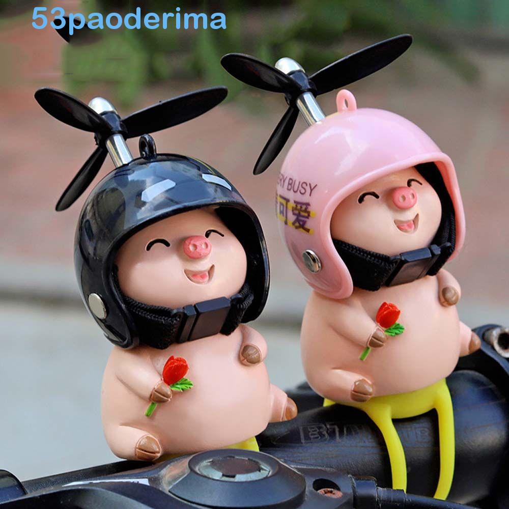 PAODERIMA Little Pink Pig Ornaments Riding Cycling Car Accessories