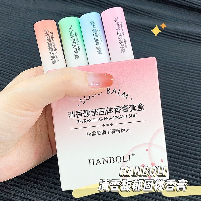 Solid Balm Perfume Long-Lasting Fragrance Natural Fresh Light Fragrance ...