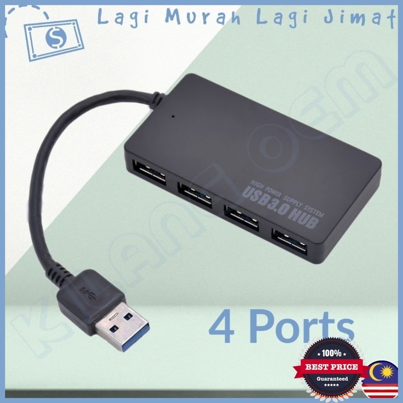 4 USB Port Data HUB 3.0 Laptop USB HUB Berkelajuan Tinggi Berkelajuan ...