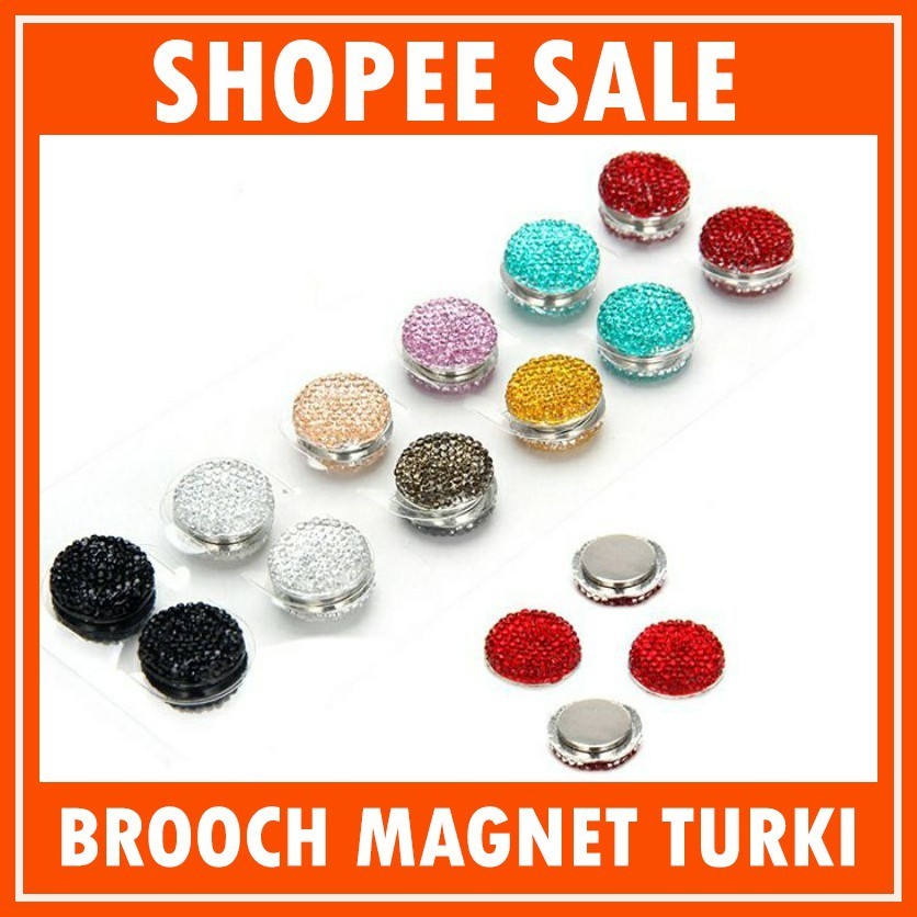 Kerongsang Magnet Turkey | Pin Tudung Brooch Magnet Turki | READY STOCK ...