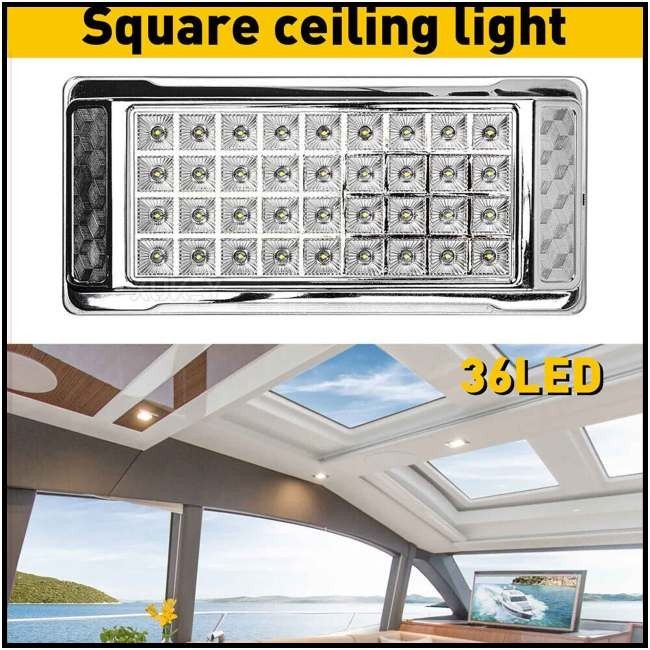 Ci 12v 36led Car Interior Roof Light Replacement Ceiling Dome Lamp Ip67 