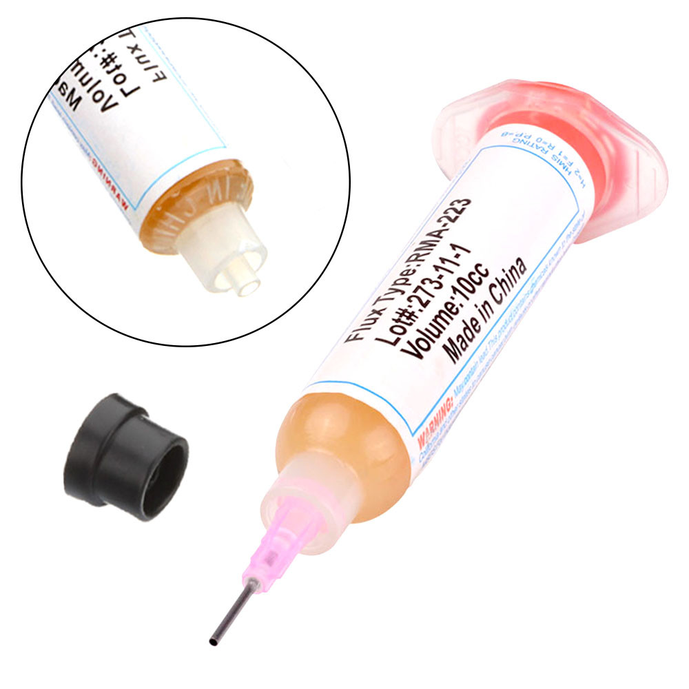 1/2 set of soldering flux with flexible tip injector and soldering ...