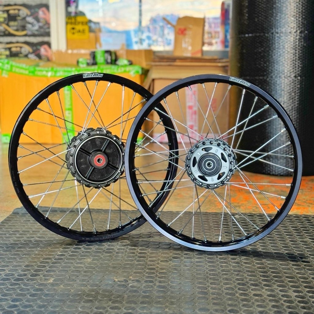 SET RIM ALLOY WAVE125 17 x 1.40 SIAP HUB CNC WAVE125 DEPAN DAN BELAKANG ...
