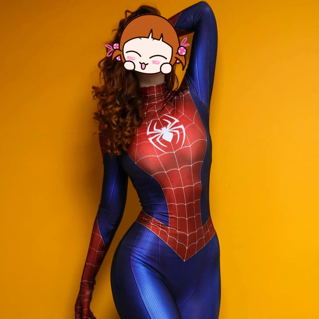 Adult Kids Woman Girls PS4 Game Spiderman Superhero Cosplay Costume  Halloween Bodysuit Zentai Suit Party Jumpsuit | Shopee Malaysia