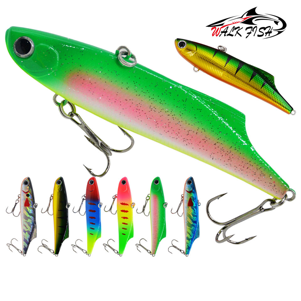 WALK FISH 1Piece Vibration Lure 90mm/26g Sinking Colorful Hard Bait ...