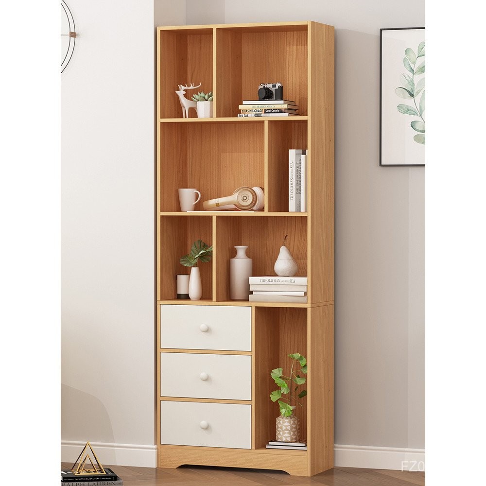 Bookcase Back Wall Locker Simple Student Book cs Storage Cabinet ...