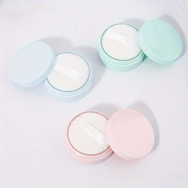 mpty Loose powder containers with Puff Delicate Workmanship Useful Tool ...