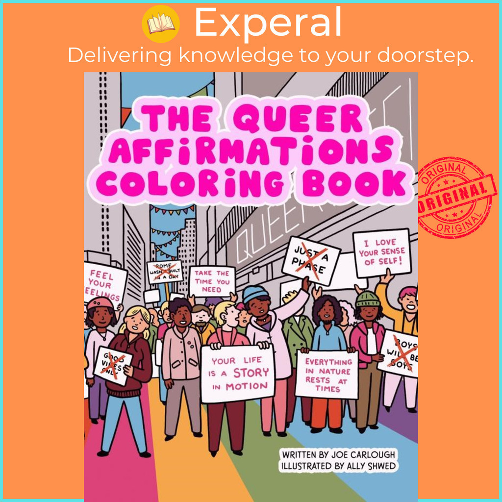 [english 100 Original] Queer Affirmations Coloring Book By Ally Shwed Uk Edition Coloring