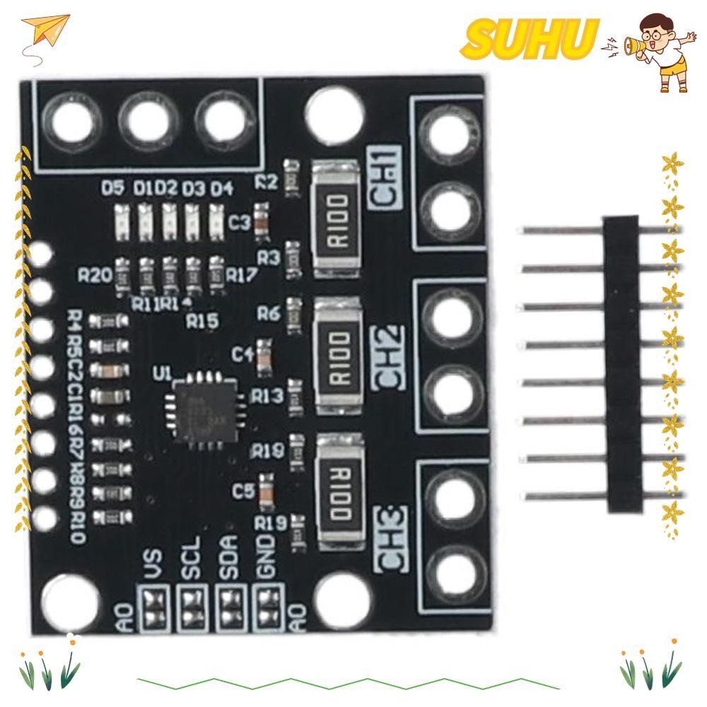 SUHU 5pcs Current Voltage Monitor Sensor, TripleChannel Purple