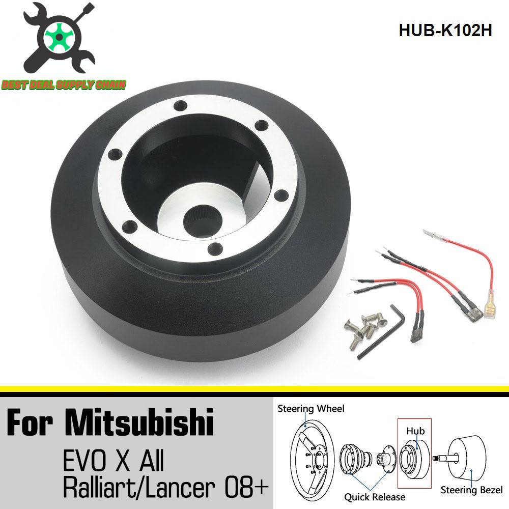 NRG Steering Wheel Short Hub Adapter Red for NRG Quick Release Honda