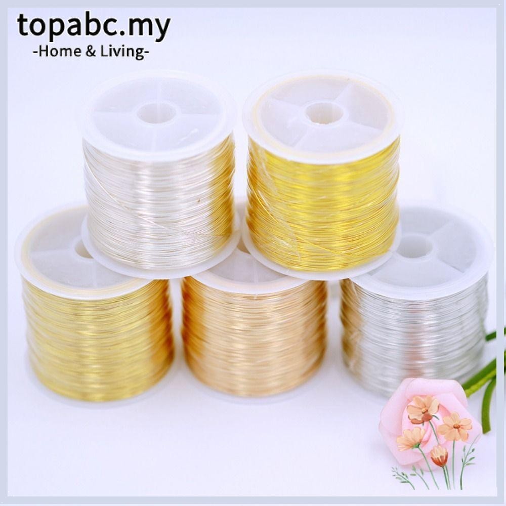 Topabc Jewelry Making Wire Handmade Crafts Gold Plated Brass Copper Wire 100 Meters Roll Diy 0