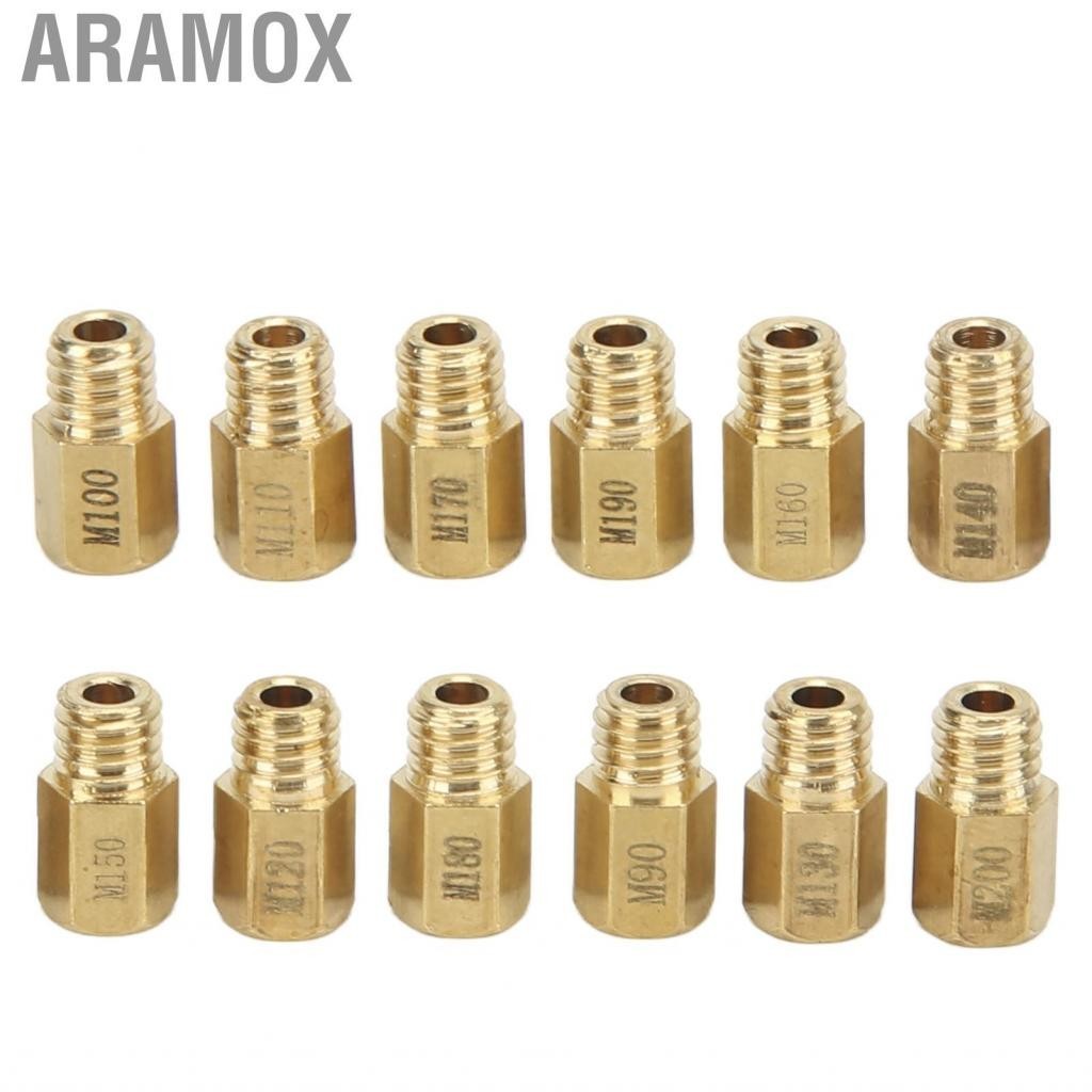 Aramox Carburetor Main Jet Kit Metal Gold Sturdy Carb Nozzles For Mikuni Vm Tm Tmx