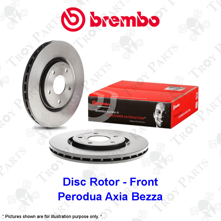 (2pc) Original Brembo Disc Brake Rotor Front for Perodua Myvi Lagi Best