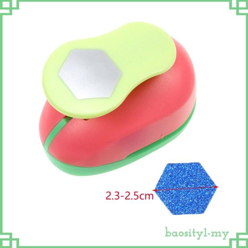 [BaositybfMY] Hexagon Paper Punch Handmade Scrapbook Paper Puncher ...