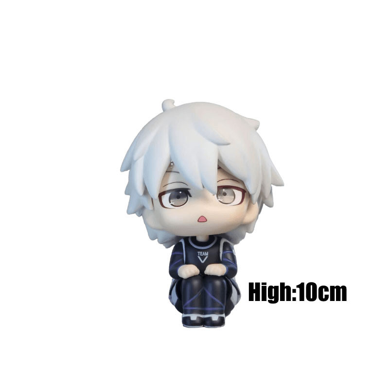 Puruuige 2PCS Figurines Blue Lock Modèle Anime Bachira Meguru+Isagi Yoichi Figurines PVC Position de Frappe de Football Statue de Personnage de Collection Sculpture Décorations