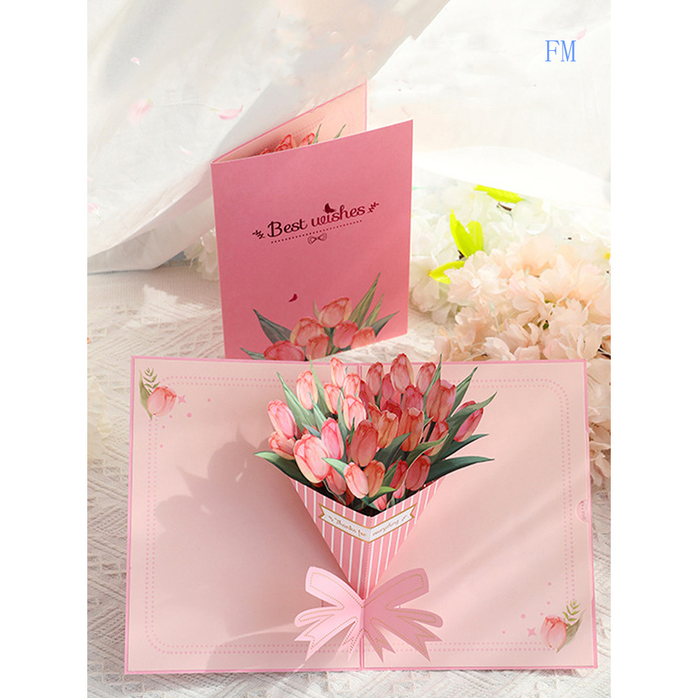 Happy Mother's Day 3D Pop Up Greeting Cards Wi... – Grandado