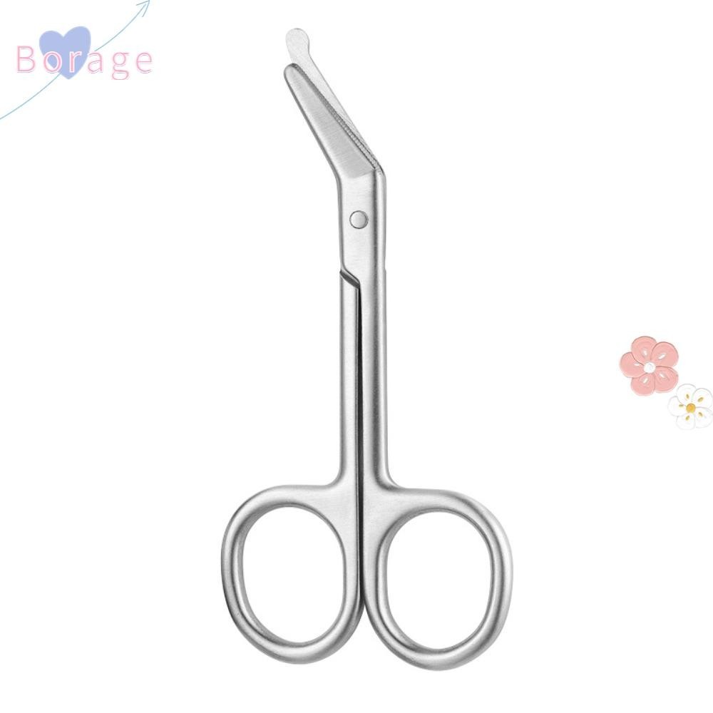 BORRAONE Nurse Scissors, 11cm Stainless Steel Trauma Shears, Nursing