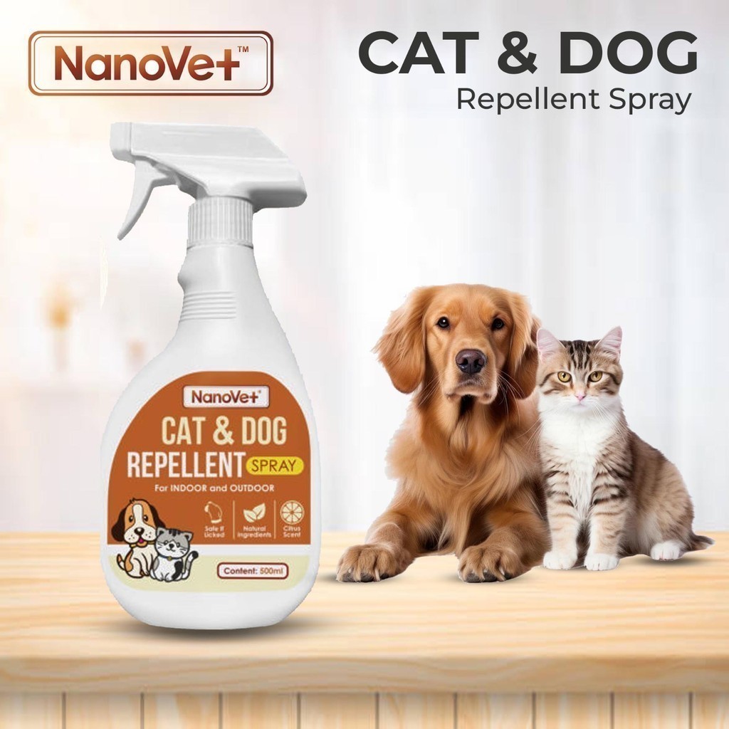 Nanovet Cat Dog Repellent Spray For Indoor Outdoor 500ml Shopee Malaysia