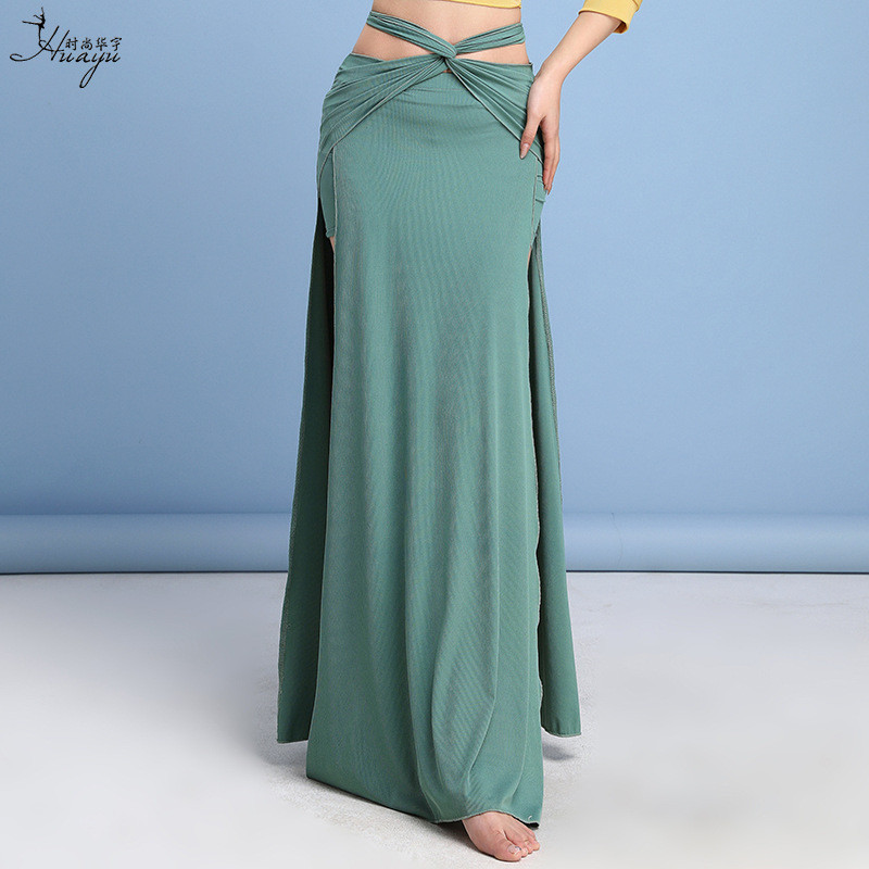 Belly Dance Practice Clothes Half Skirt Bottoms Beginner Sexy Slimmer ...