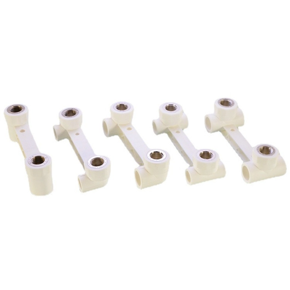 P PPR Double Inner Wire Elbow Fittings Three-way Straight-through DN15 ...