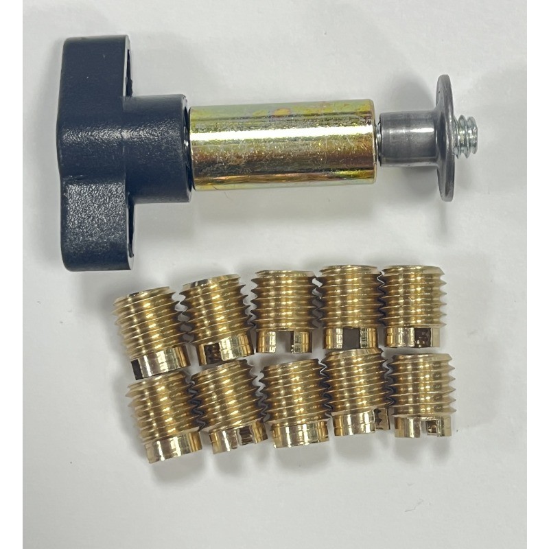 Rudyness Brass Fairing Inserts & Tool For Harley Touring Batwing 1986-2018 - 10 Inserts, 1 Install Tool - View #2