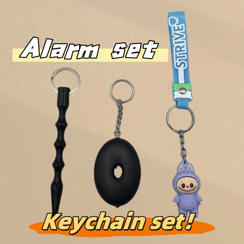 3-Piece Set: Personal Safety Defense Alarm with Labubu Keychain ...
