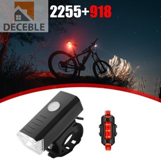 Waterproof USB Rechargeable Bicycle Front Rear Lamp Cycling XPE