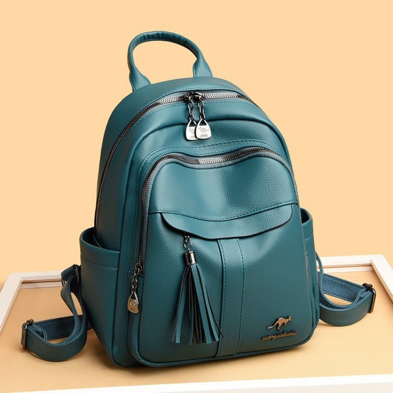 Leather backpack shopee hotsell