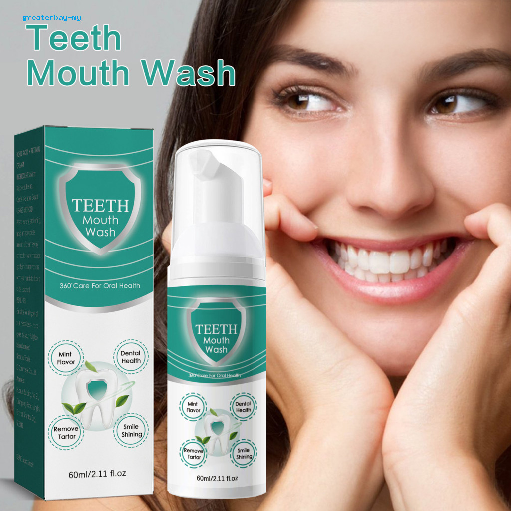 Bad Breath Eliminating Mouthwash Mints Flavor Mouthwash 60ml Teeth