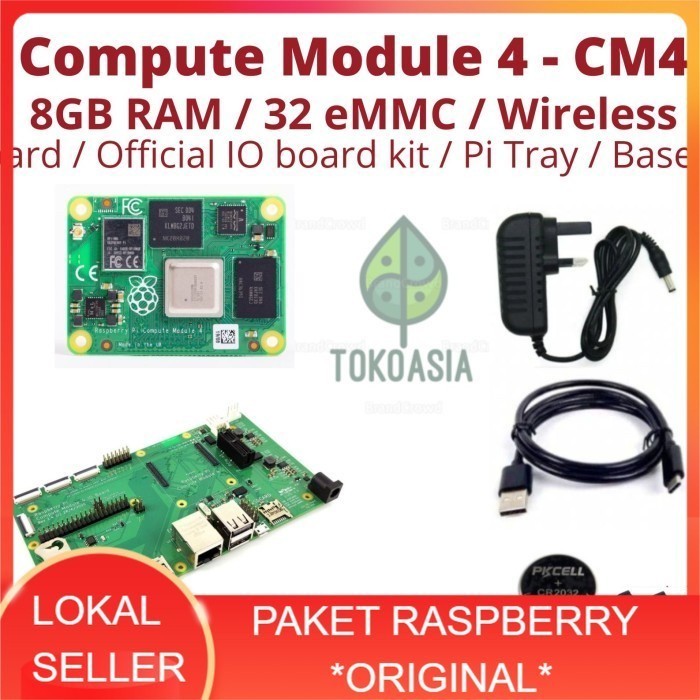 Raspberry Pi Compute Module 4 - CM4 8GB RAM/32G eMMC Wireless | Shopee ...