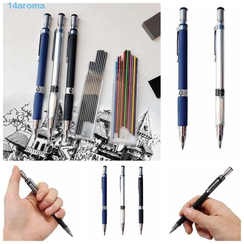 AROMA Mechanical Pencil, Sketching Drawing Propelling Pencil, 3 Color ...