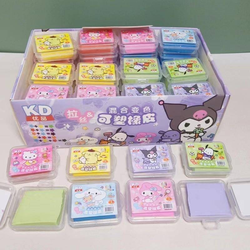 1Pcs Sanrio Plasticity Soft Rubber Eraser Student Drawing Sketch ...