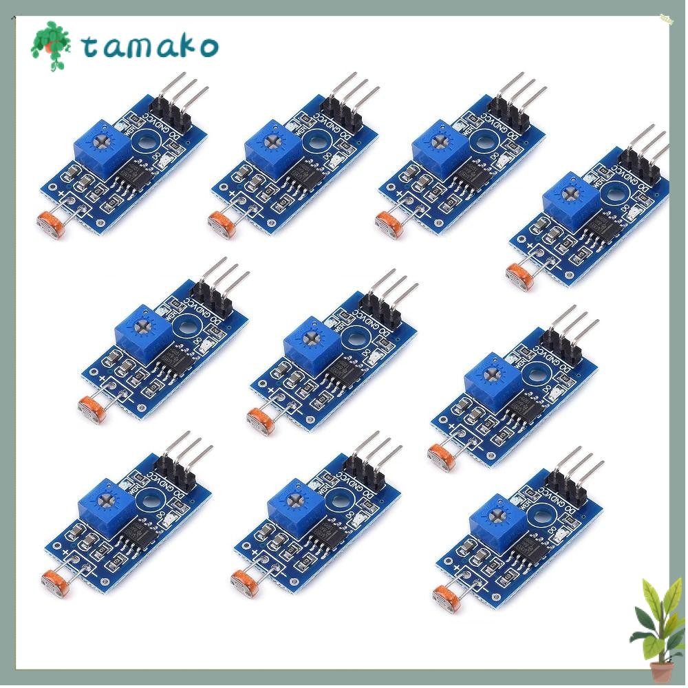 TAMAKO 10PCS Photosensitive Sensor Module, 5MM LDR LM393 Light ...