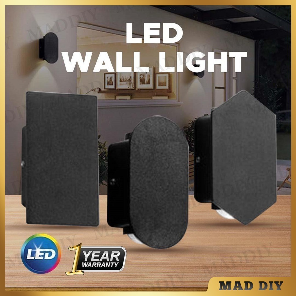 MODERN UP DOWN LED WALL LIGHT DOUBLE SIDE LED WALL LAMP LAMPU DINDING ...