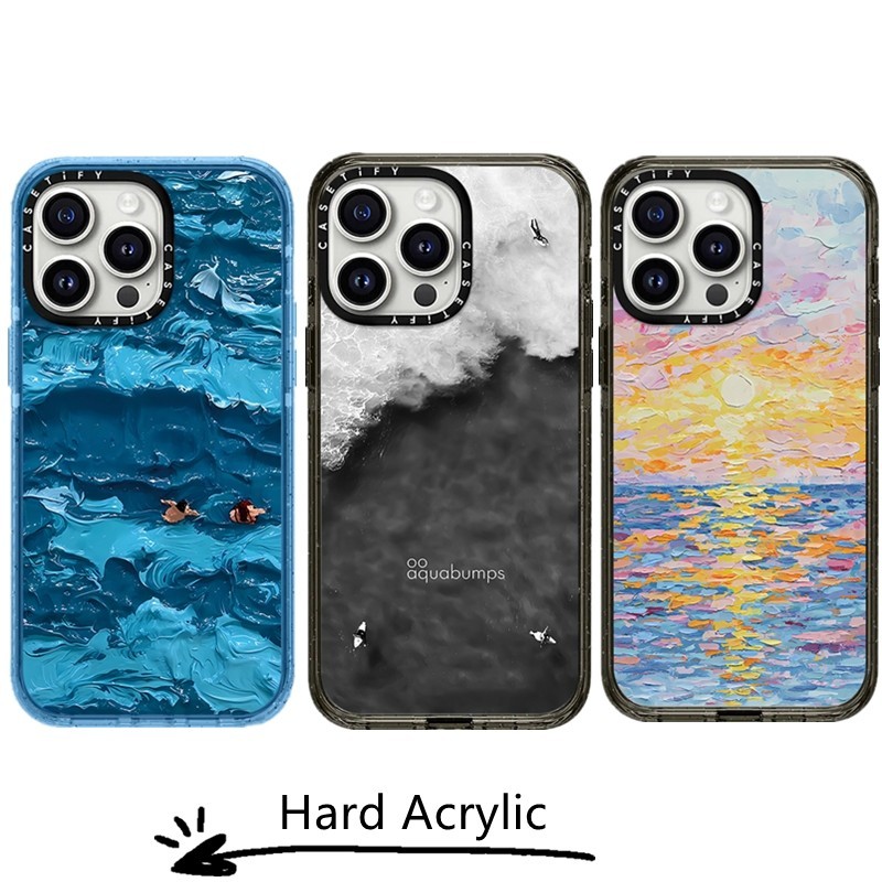 CASETiFY Ocean Split Contrasts Hard Case For iPhone 15 14 Plus 11 12 13 Pro 15Pro Max impact