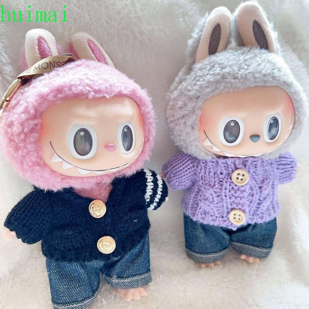 HUIMAI Labubu Time Clothes, Toy Outfit Fixed Color 15cm Labubu Clothes ...