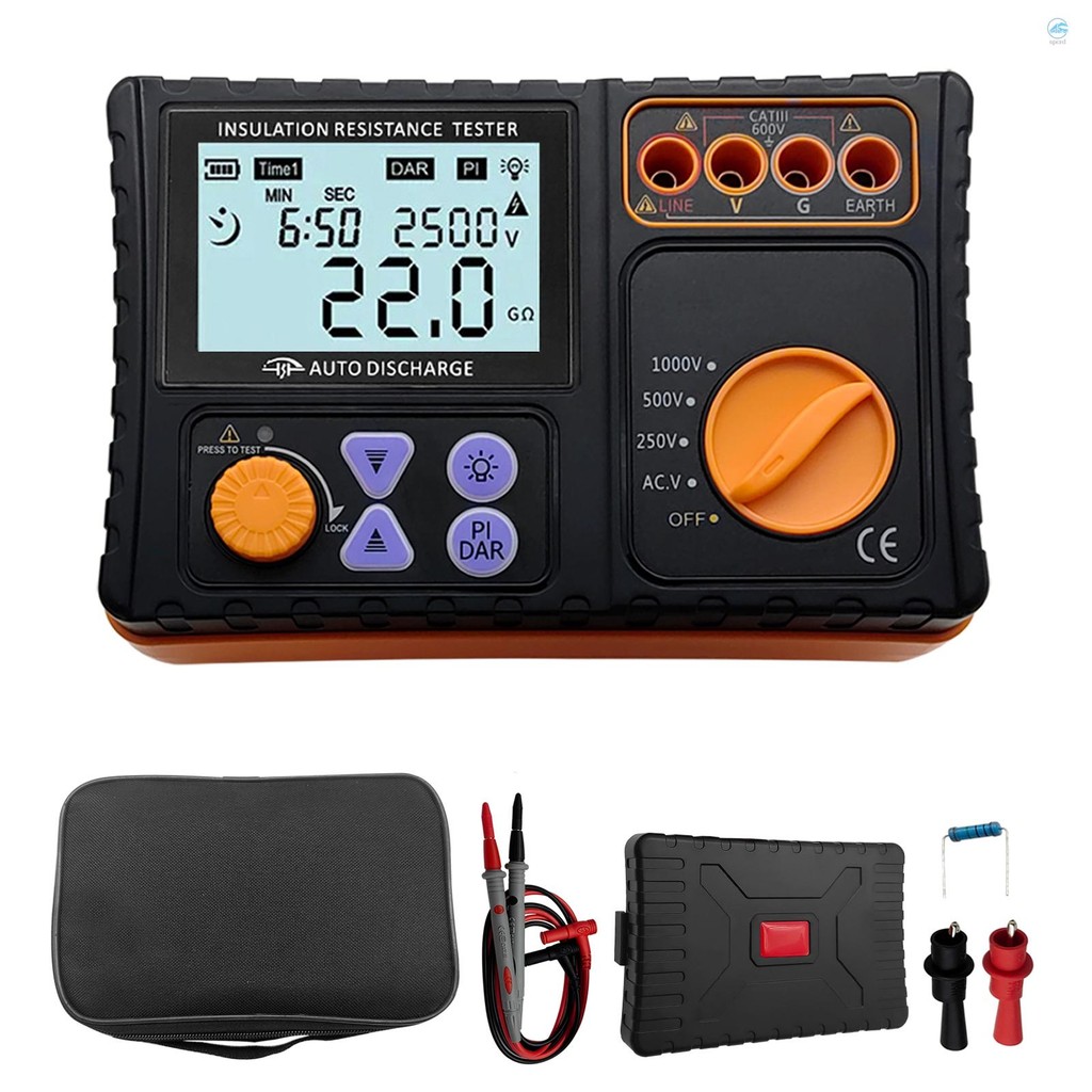 Tester De Résistance D'isolation Numérique (Megohmmètre) 250V/500V/1000V/2500V - Marque GOYERRNES - Boîte Ouverte Mais Jamais Utilisé