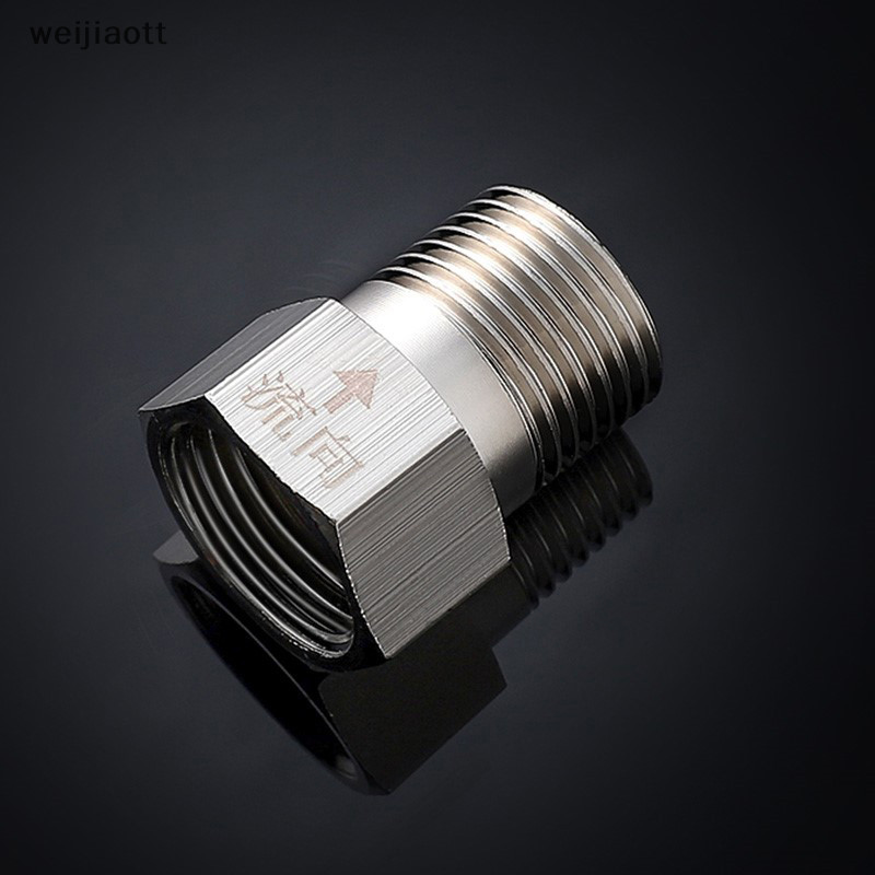 [weijiaott] Male Female Check Valve One Way Nonreturn Valve Water