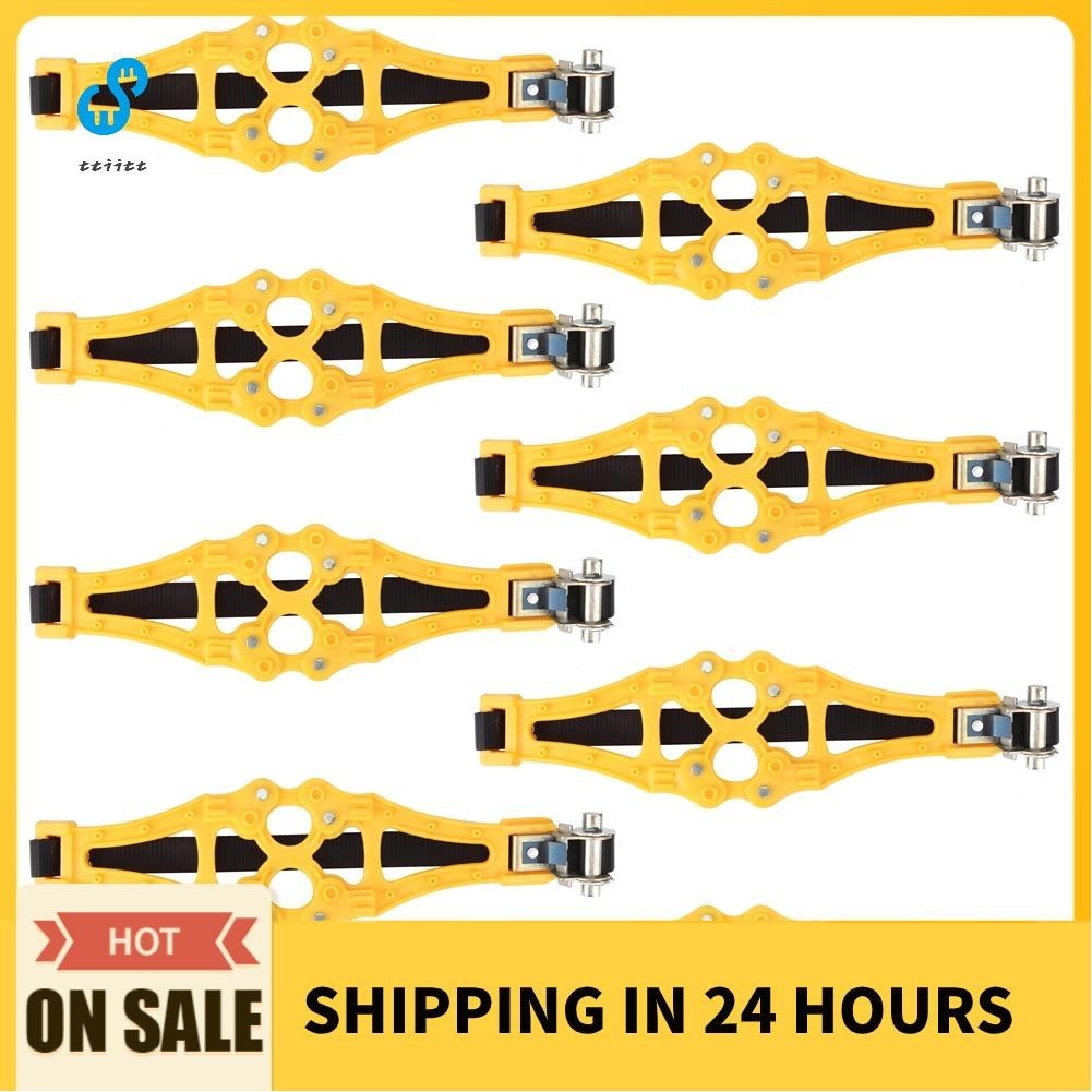 Tire Chains 8Pcs Security Chain For Pickups Snow Fields Muddy Roads Icy