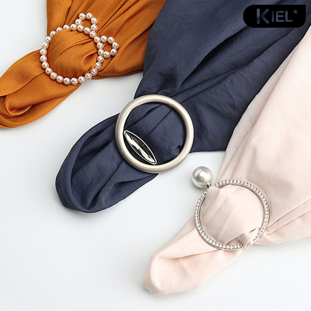 2 Pcs Scarf Buckle Coat Belt Dress Clips For Women Shawl Clothes Miss