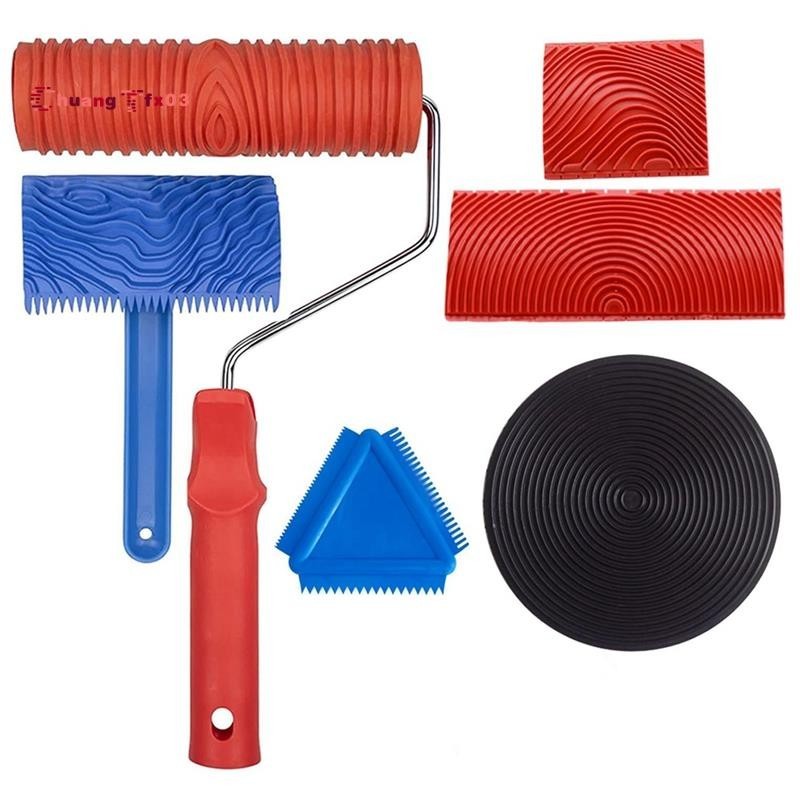 Wood Graining Tool Set 6Pcs 7Inch Wood Grain Roller Rubber Graining   Sg 11134201 7rccz Ls0qst8g48cb33