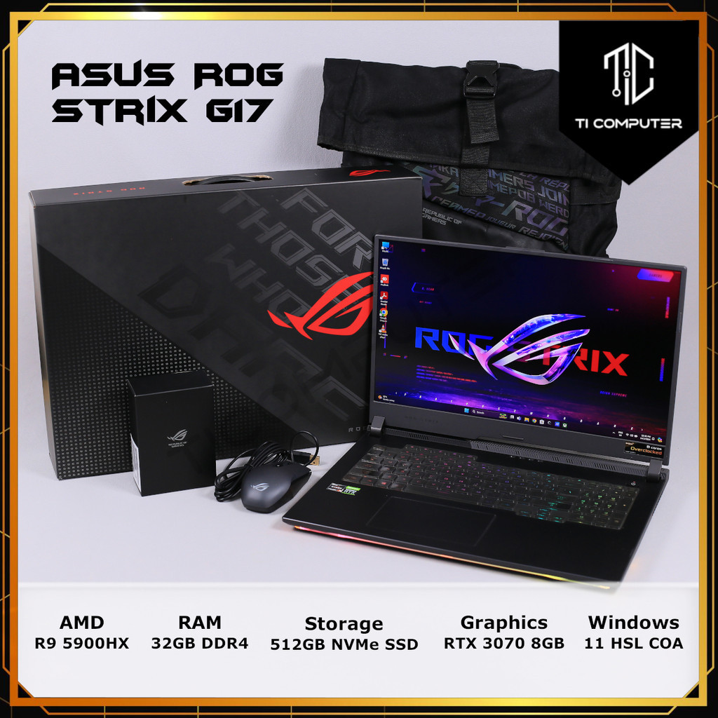 Used Asus ROG Strix G17 G713Q-RK4168T 17.3