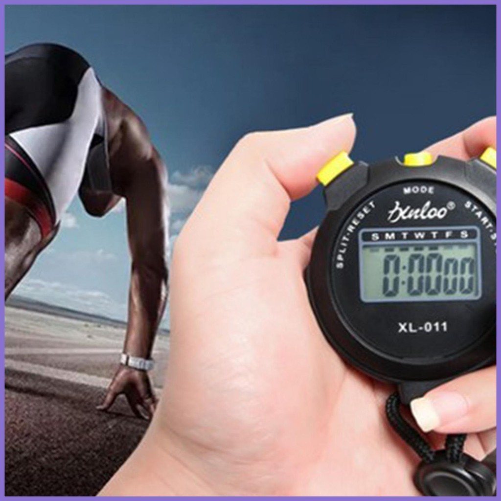 Handheld Sports Stopwatch Countdown Digital Handheld Timer Wear