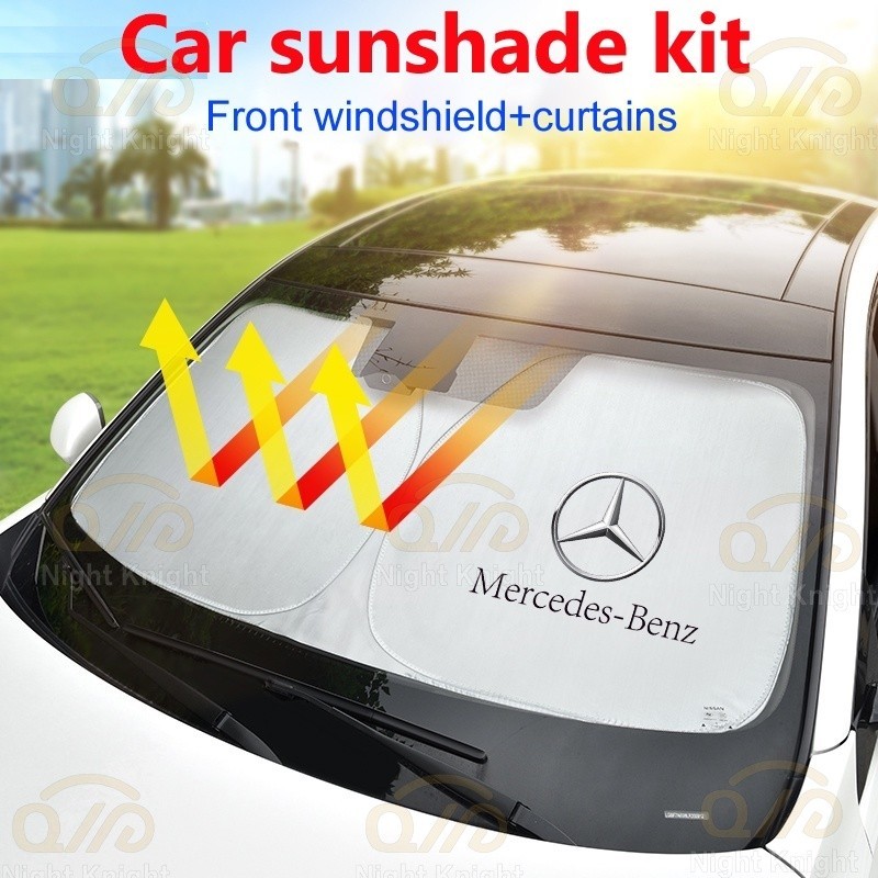 Car Window Sun Shade Windshield Visor Car Accessories For Mercedes Benz ...