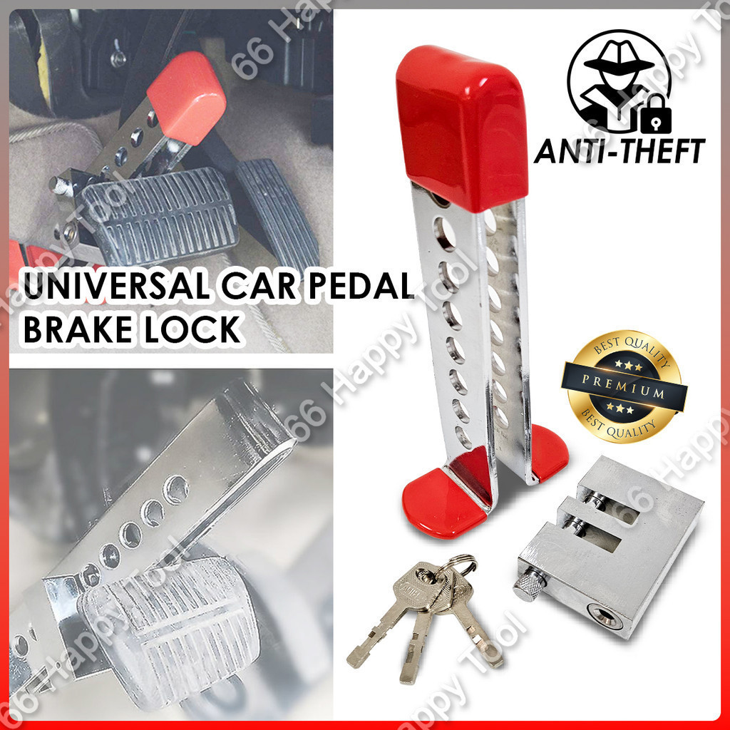 Universal Car Pedal Brake Lock Anti Theft Security Throttle Paddle ...