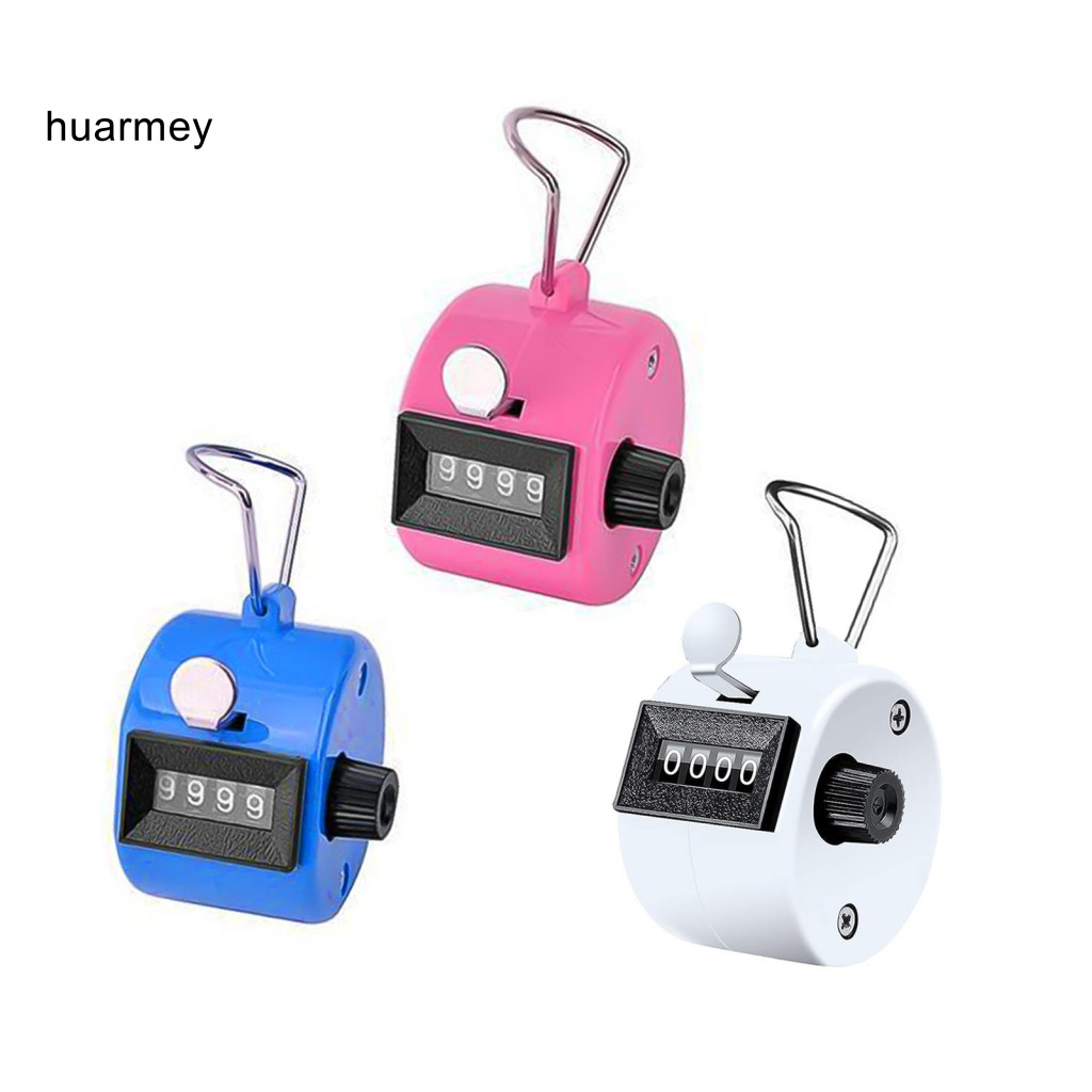 HUARMEY 4digit Number Count Mechanical Clicker Counter Compact 4digit